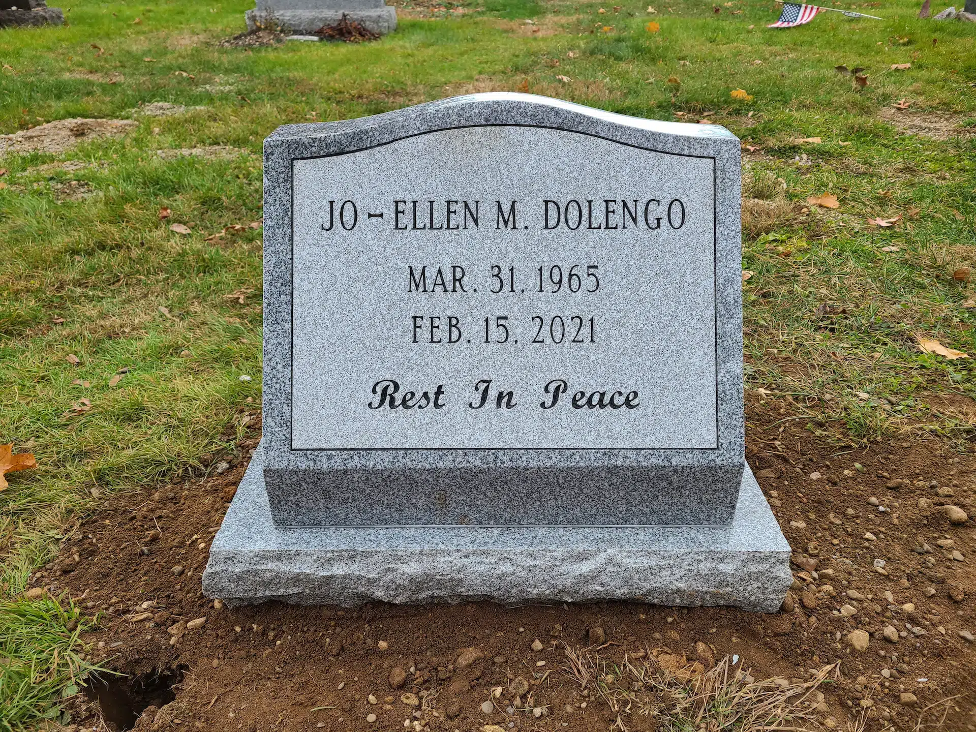 Granite Cemetery Monument hand-carved by Cemetery Monument Guide in NJ — image 2
